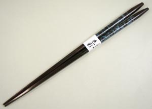 木製箸 手すき和紙を加工したデザイン