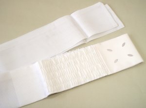 和装小物 伊達〆絽 白 メッシュの夏の着物、浴衣用コーリンメッシュ伊達締 着付小物
