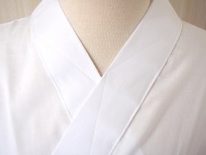 和装下着 さらし半襦袢バチ衿付き 襦袢を着ているように見せる仕事、踊りに うそつき着物用肌着